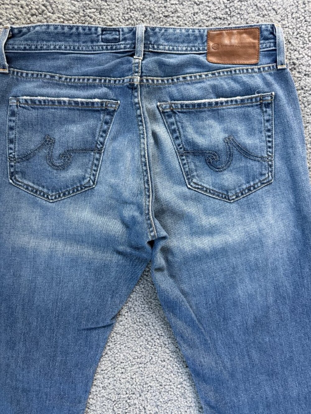 AG Adriano Goldschmied The Protege Straight Jeans 31x32 USA Tae Wash Lyocell EUC - Picture 6 of 13